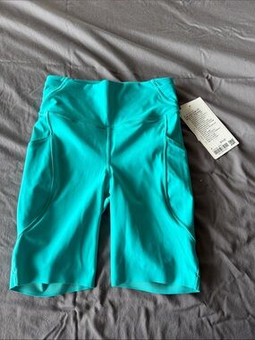 NWT Lululemon Fast and Free HR 8" biking shorts